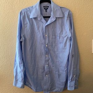 3/$15! Croft & Barrow Men’s Blue Stripe Classic Fit Dress Shirt